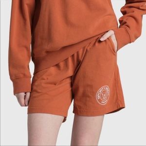 Sporty & Rich Rust Athletic Shorts